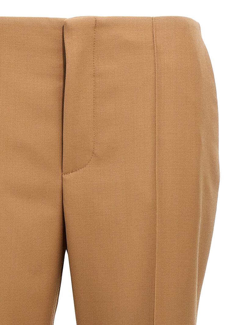 Asymmetrical hem pants Woman CHLOÉ Brown