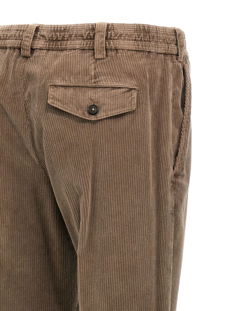 'The Rebel' pants 75% cotton 24% cly 1% elastane PT TORINO Beige