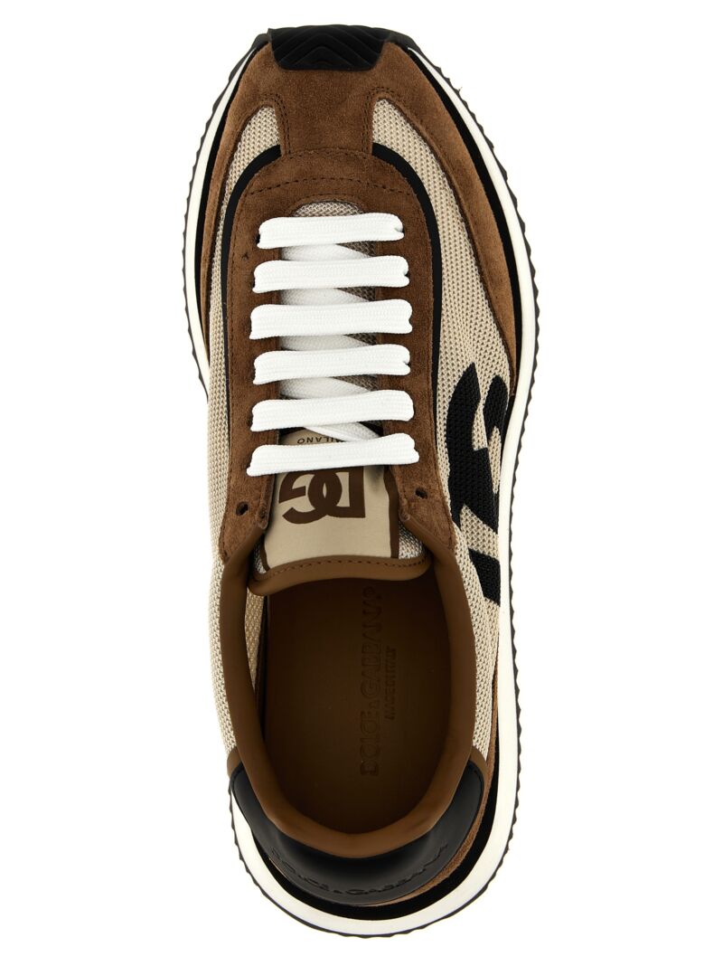 'DG Cushion' sneakers 77% calf leather 23% polyester DOLCE & GABBANA Multicolor