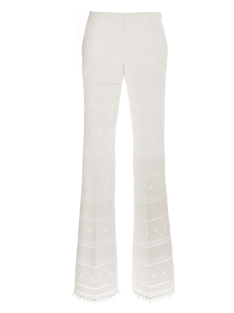 Lace trousers ERMANNO SCERVINO White