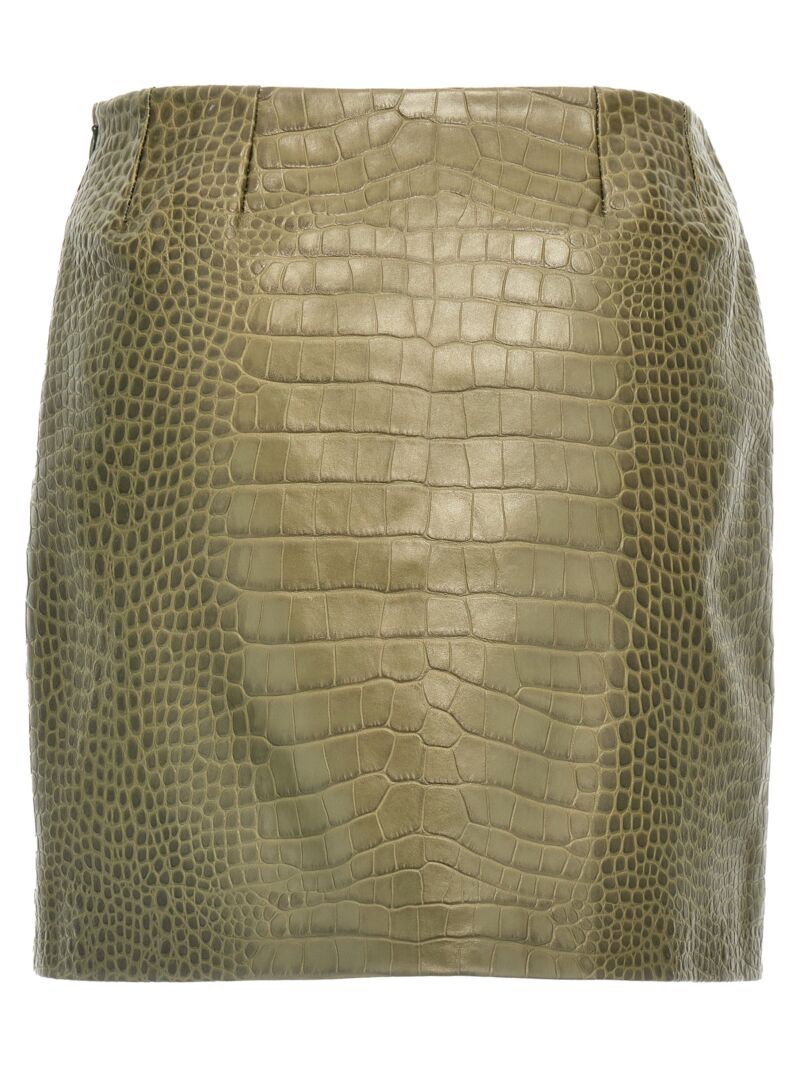 Crocodile print skirt D452O703IYR80515 ERMANNO SCERVINO Green