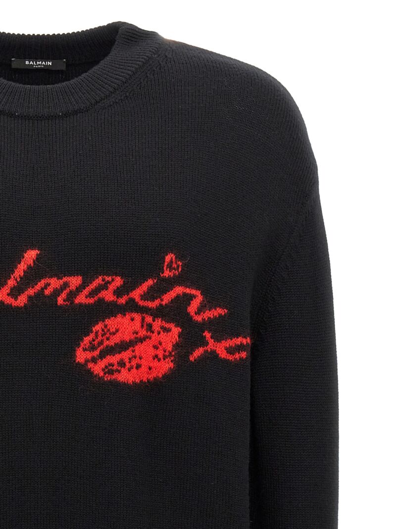 'Balmain Kiss' sweater Man BALMAIN Black