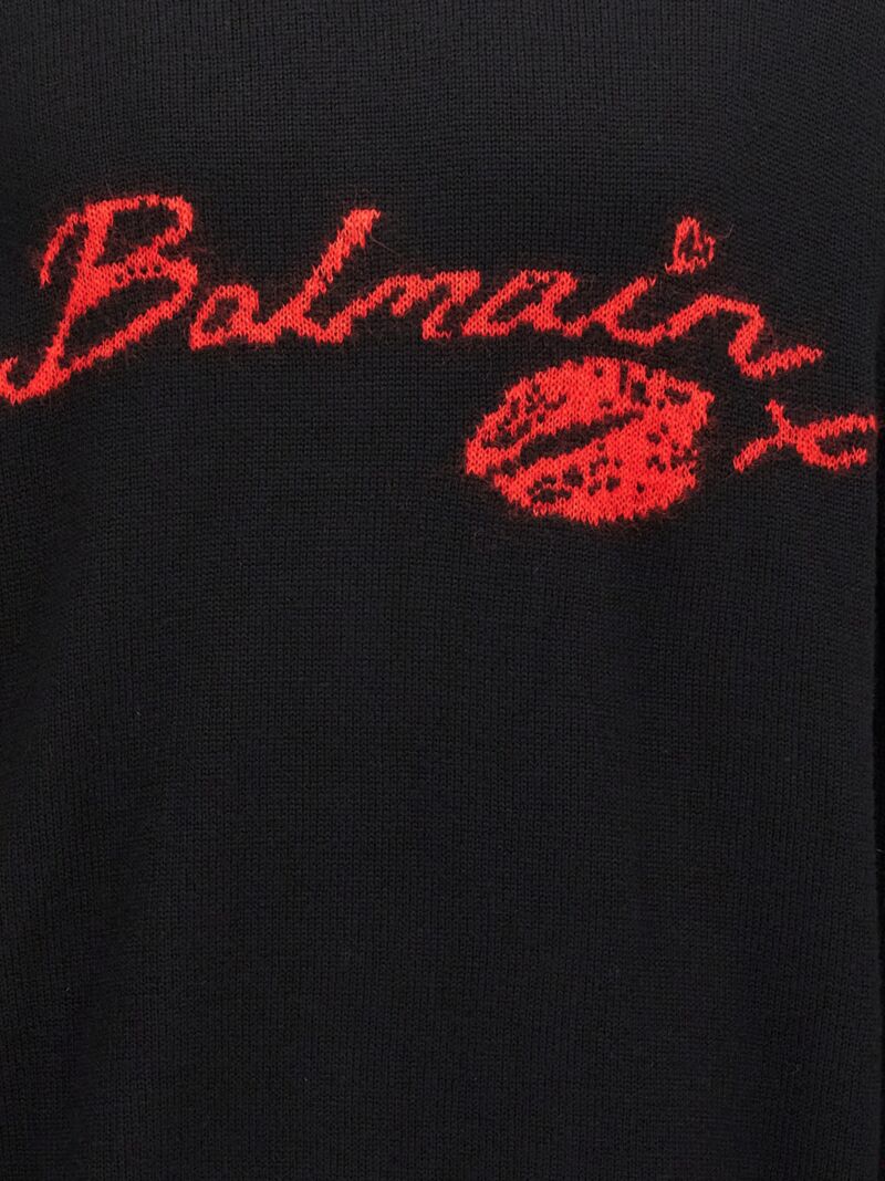 'Balmain Kiss' sweater 100% wool BALMAIN Black