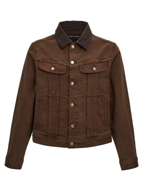 Denim jacket TOM FORD Brown