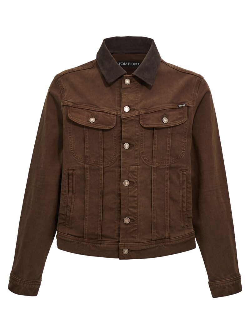 Denim jacket TOM FORD Brown