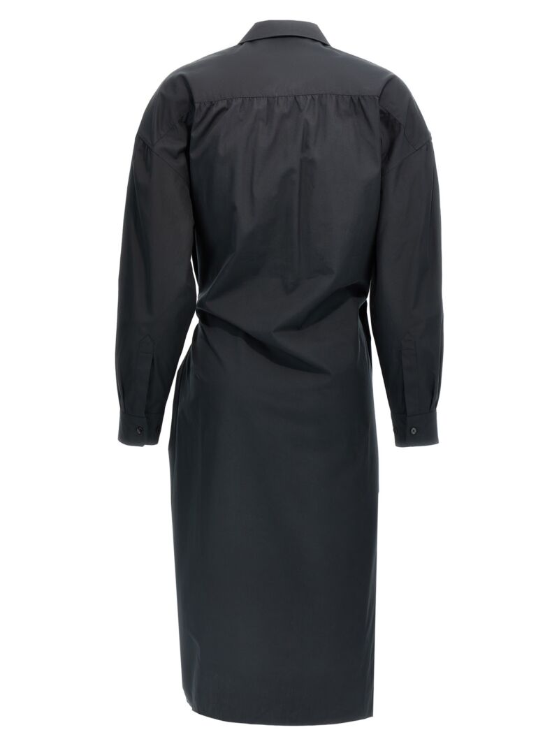 'Twisted' dress DR1092LF839BK997 LEMAIRE Black