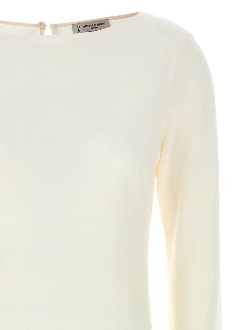 'Sbieco Longuette' dress Woman ALBERTO BIANI White