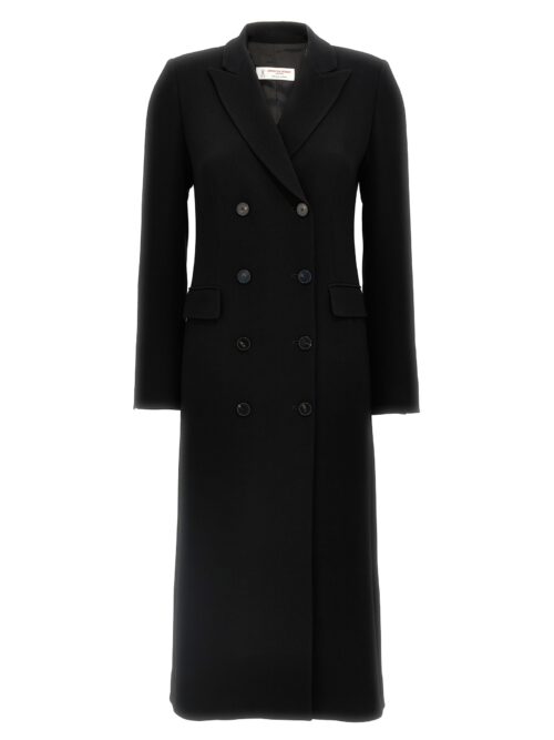 Double-breasted coat dress ALBERTO BIANI Black