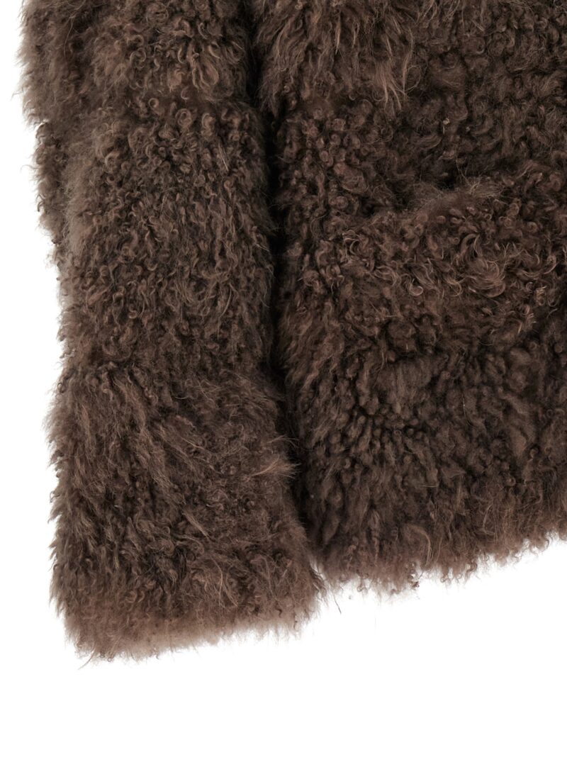 'Teo' fur 100% cashmere SIMONETTA RAVIZZA Brown