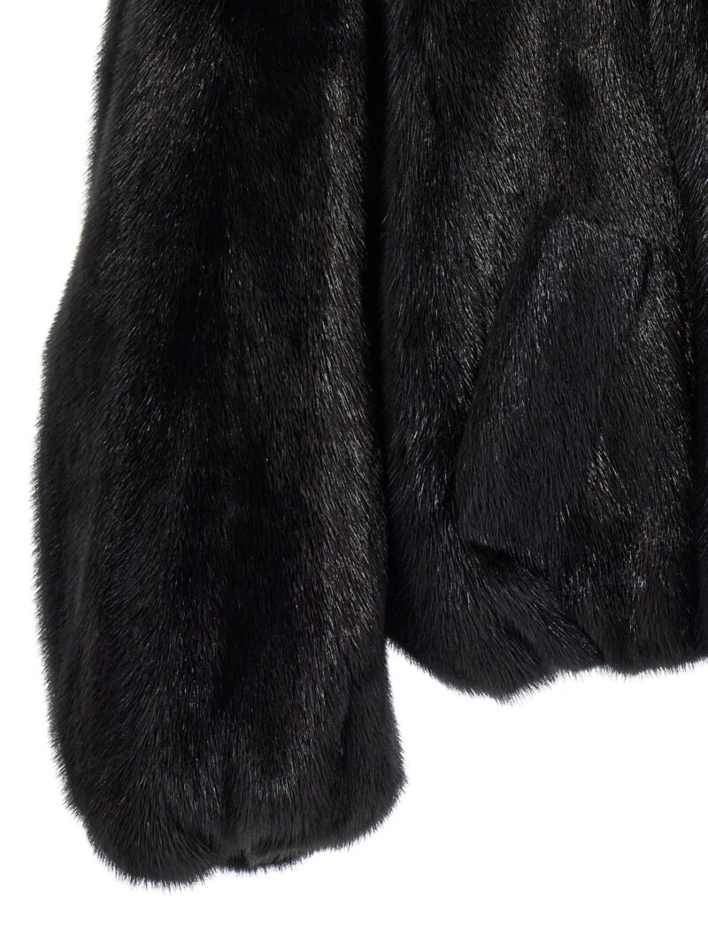 'Dino' fur 100% mink SIMONETTA RAVIZZA Black