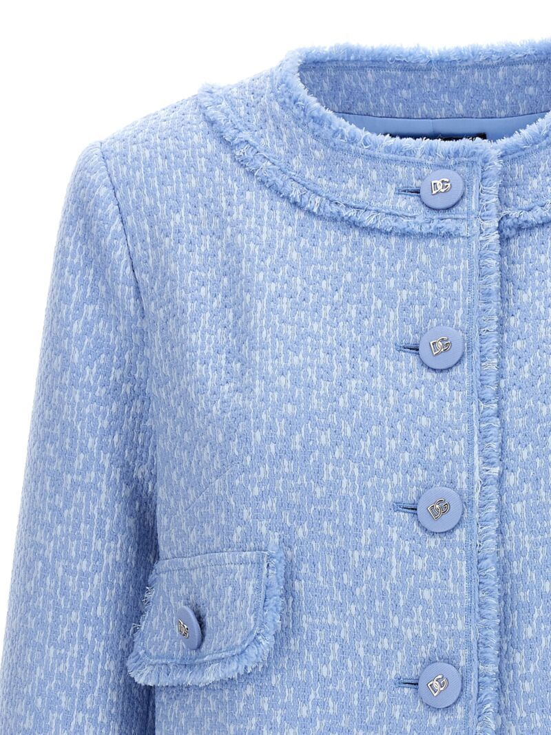 'Rachel' short jacket Woman DOLCE & GABBANA Light Blue