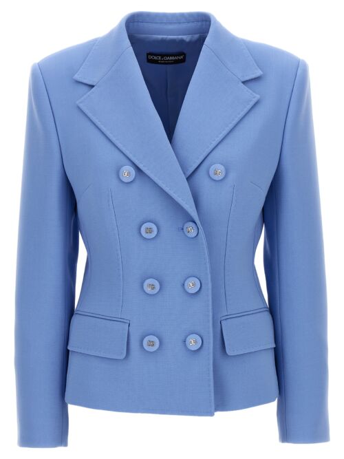 Double-breasted blazer DOLCE & GABBANA Light Blue