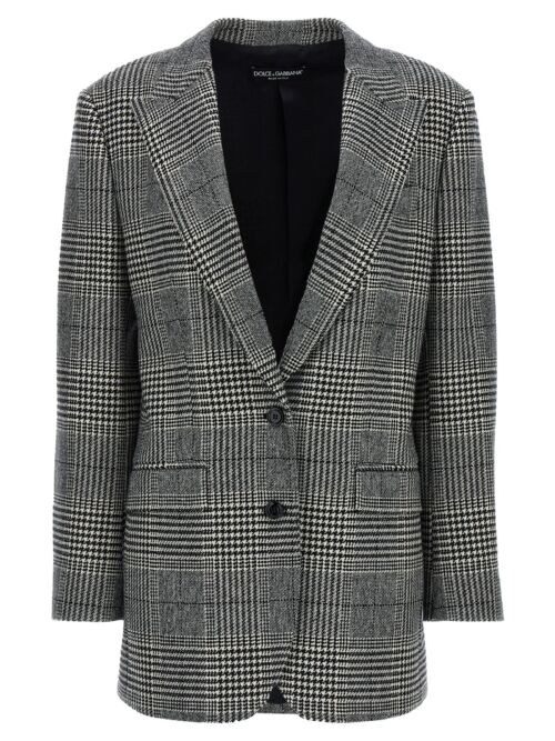 'Pied de Poule' blazer DOLCE & GABBANA Beige