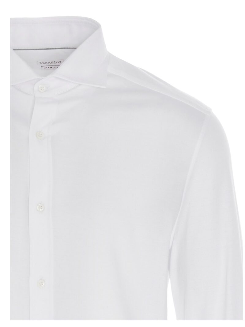 Basic cotton shirt 100% cotton BRUNELLO CUCINELLI White