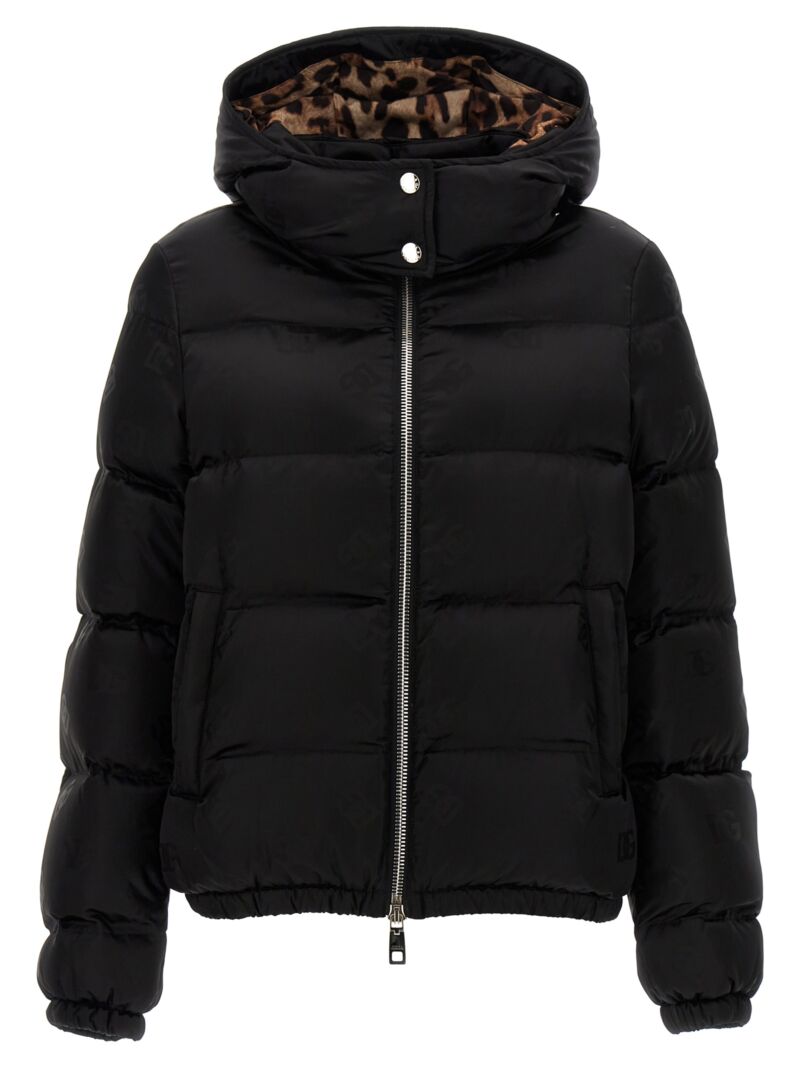 'DG' down jacket DOLCE & GABBANA Black