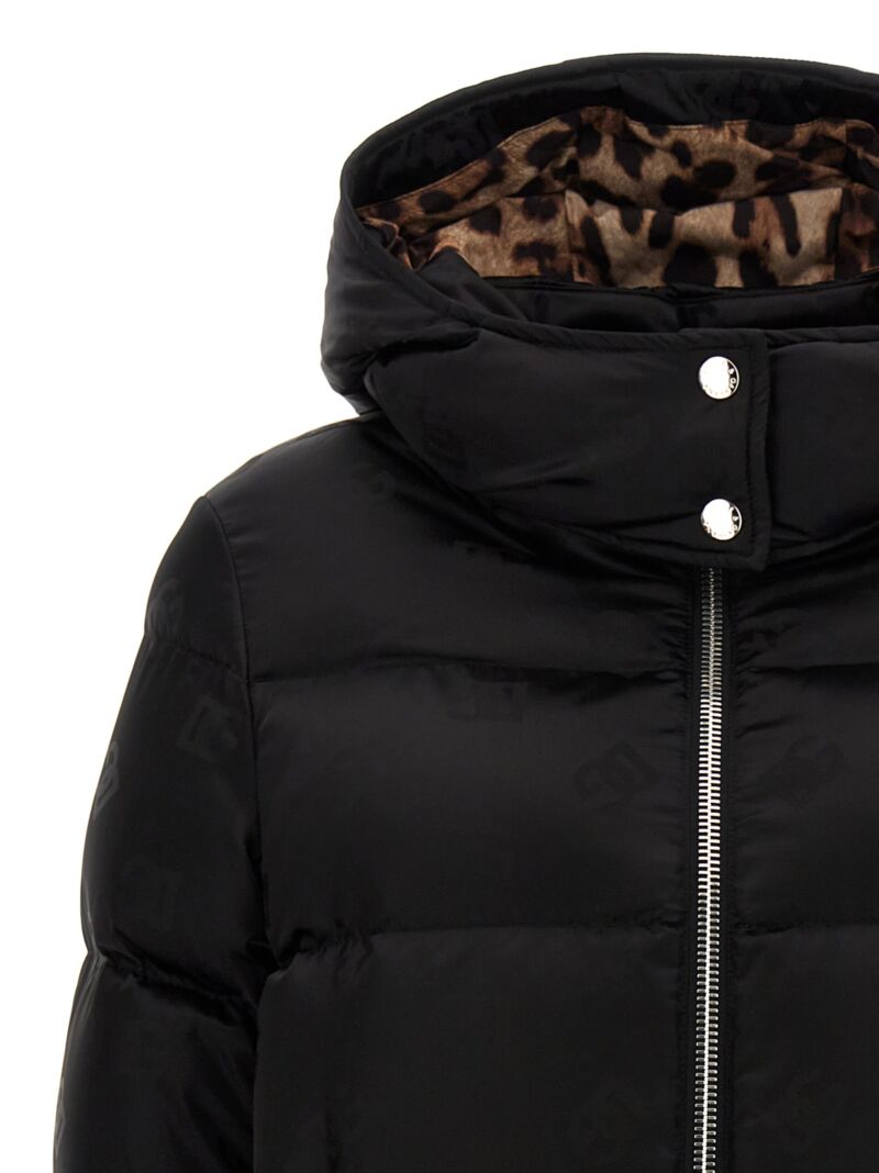 'DG' down jacket 100% polyamide DOLCE & GABBANA Black