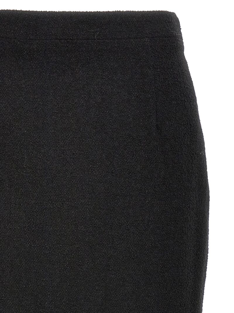 Midi tweed bouclé skirt Woman ALESSANDRA RICH Black