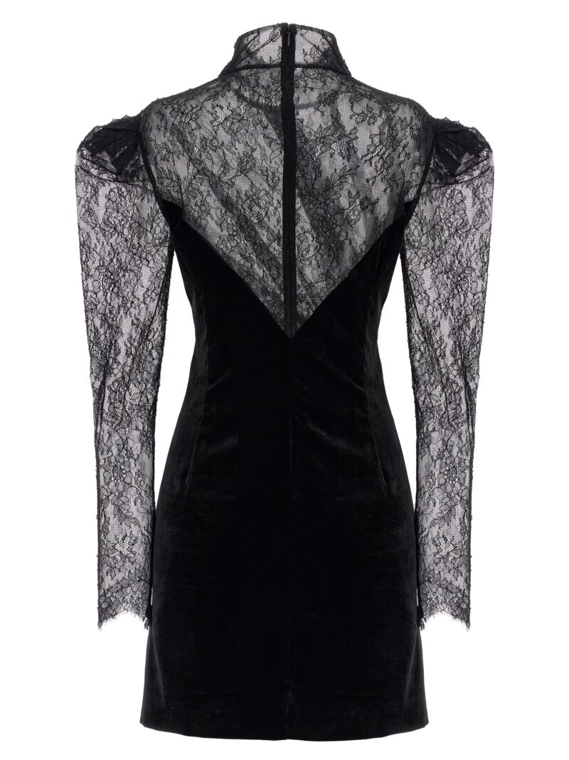 Lace velvet dress FABX39060900 ALESSANDRA RICH Black