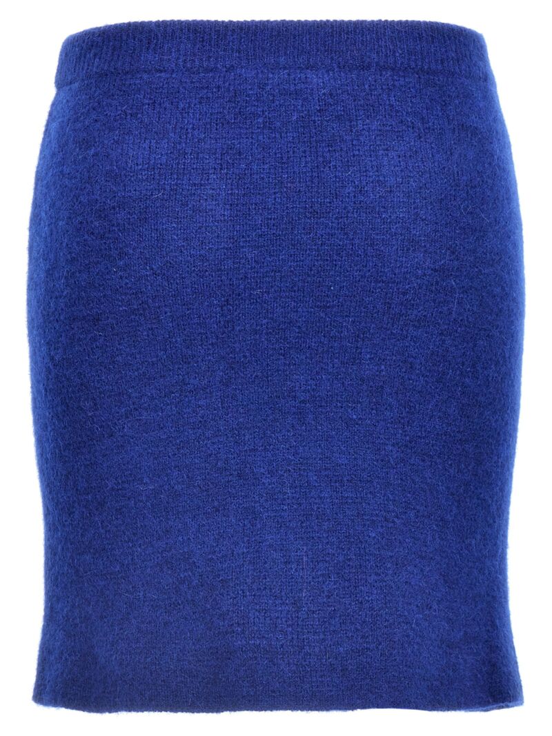 Alpaca mini skirt FABX39622350 ALESSANDRA RICH Blue