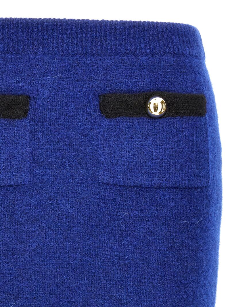 Alpaca mini skirt Woman ALESSANDRA RICH Blue