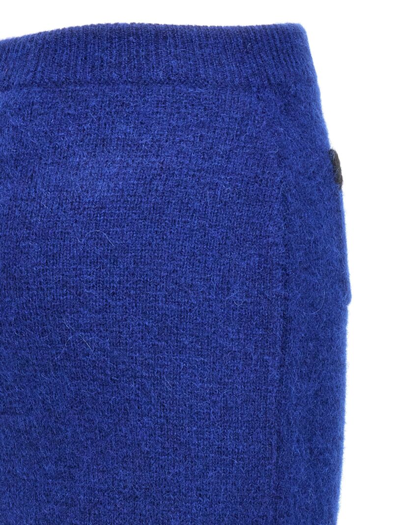 Alpaca mini skirt 55% alpaca wool 35% polyamide 10% wool ALESSANDRA RICH Blue