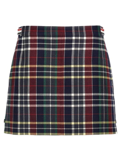 Tartan twill skirt THOM BROWNE Multicolor