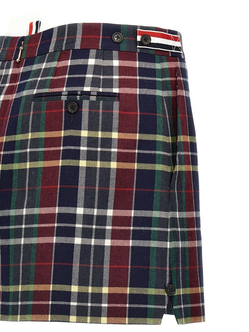 Tartan twill skirt 100% wool THOM BROWNE Multicolor