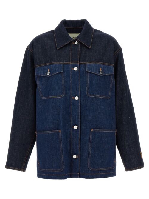 Denim jacket FENDI Blue