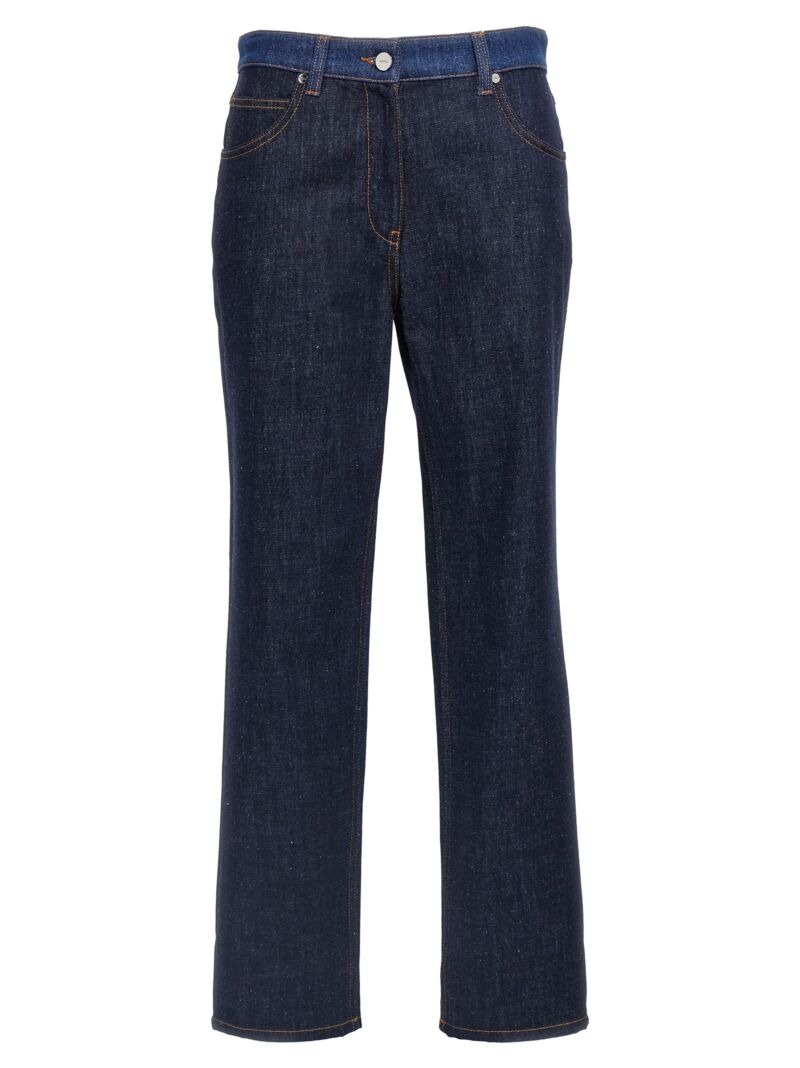 Two-tone jeans FENDI Blue