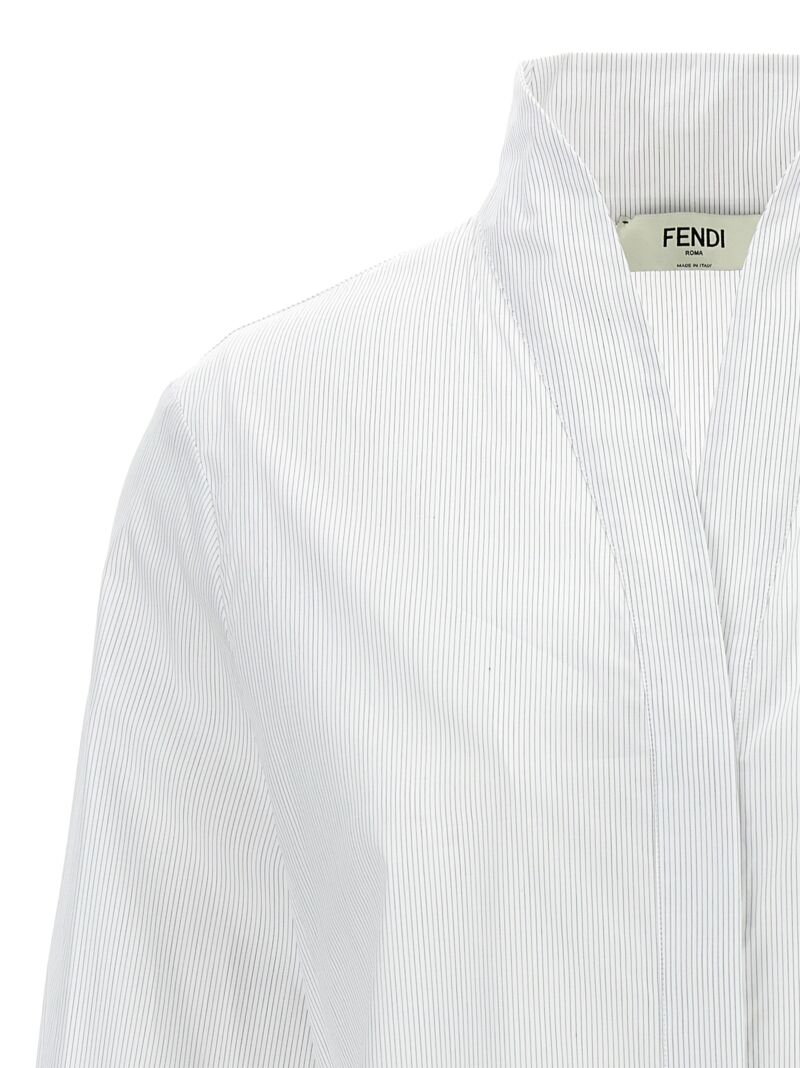 'small striped' shirt Woman FENDI White