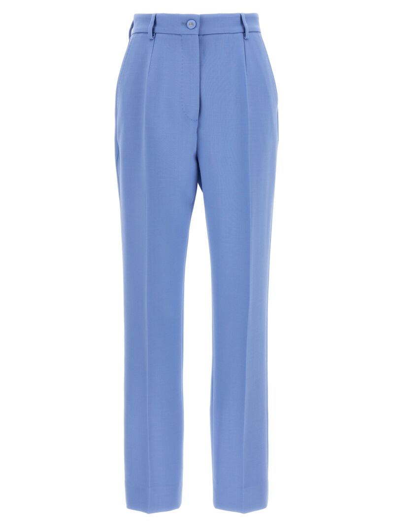 Tailored trousers DOLCE & GABBANA Light Blue