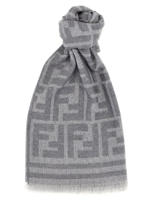 'FF' scarf FENDI Gray