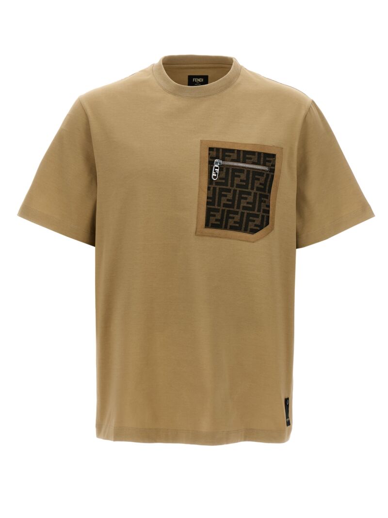 'FF' T-shirt FENDI Beige