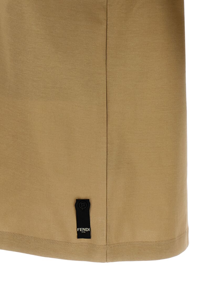 'FF' T-shirt 100% cotton FENDI Beige