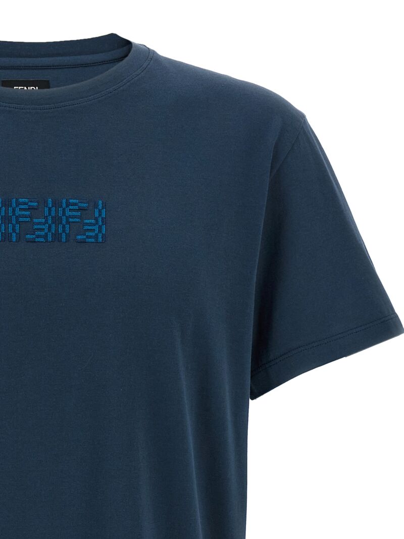 'FF Labyrinth' T-shirt Man FENDI Blue