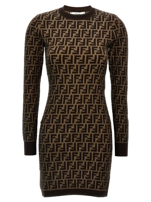 'FF' dress FENDI Brown