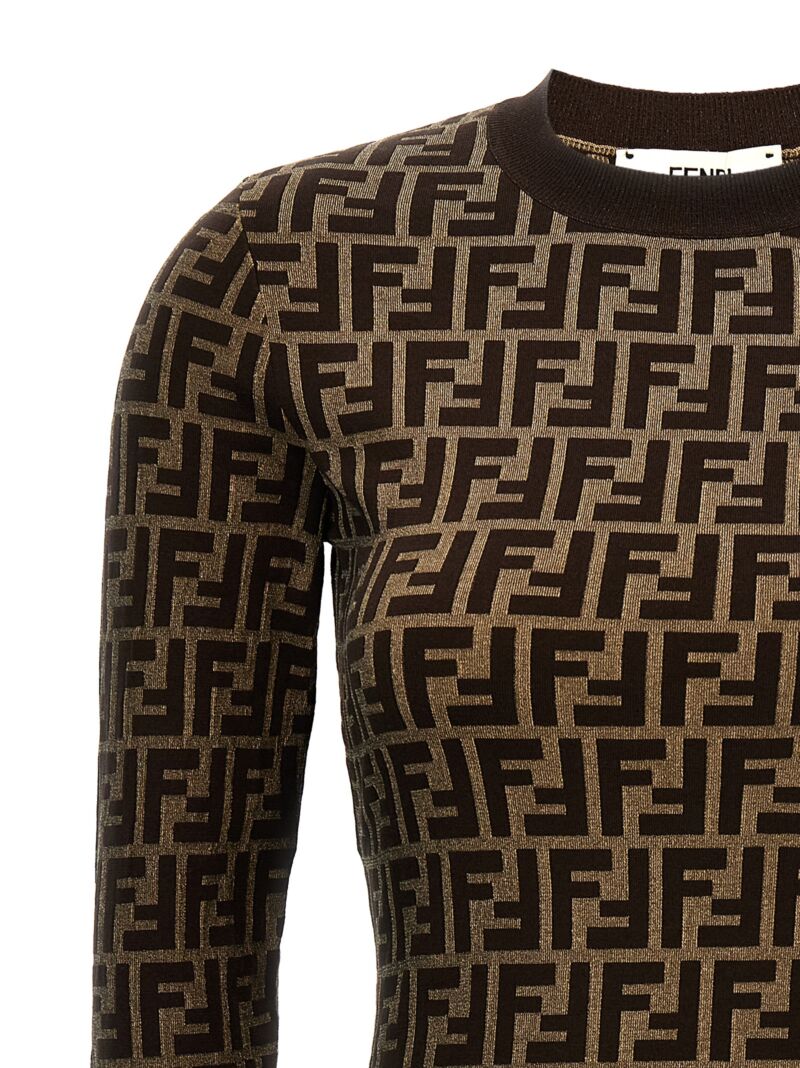 'FF' dress Woman FENDI Brown