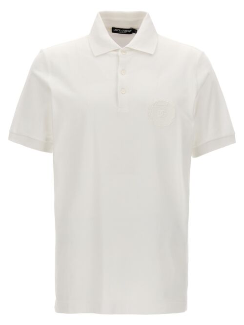 Logo patch polo shirt DOLCE & GABBANA White