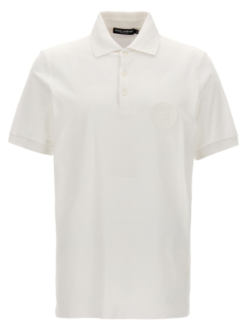 Logo patch polo shirt DOLCE & GABBANA White