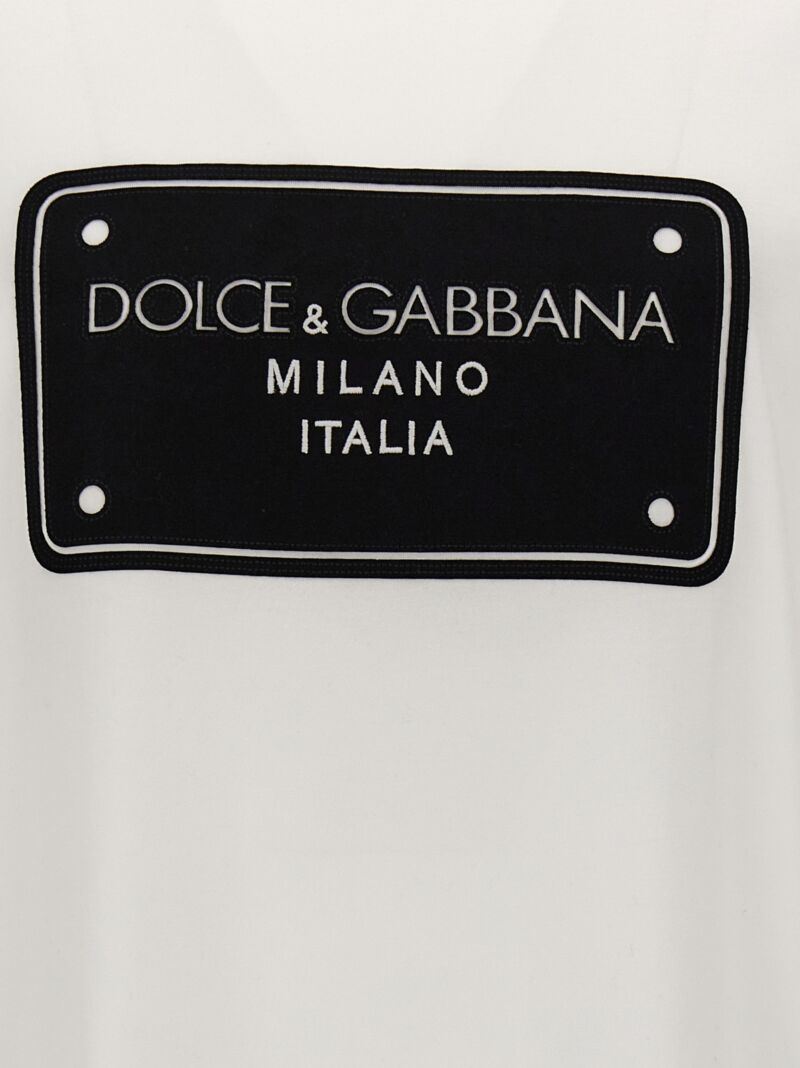 Logo T-shirt 100% cotton DOLCE & GABBANA White/Black