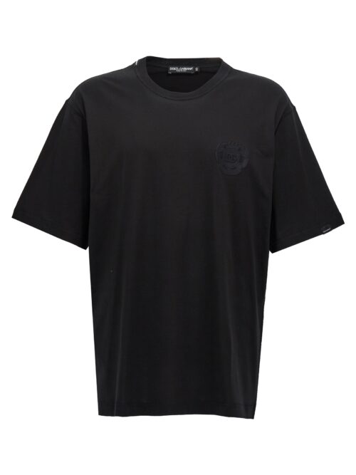 Logo embroidery t-shirt DOLCE & GABBANA Black