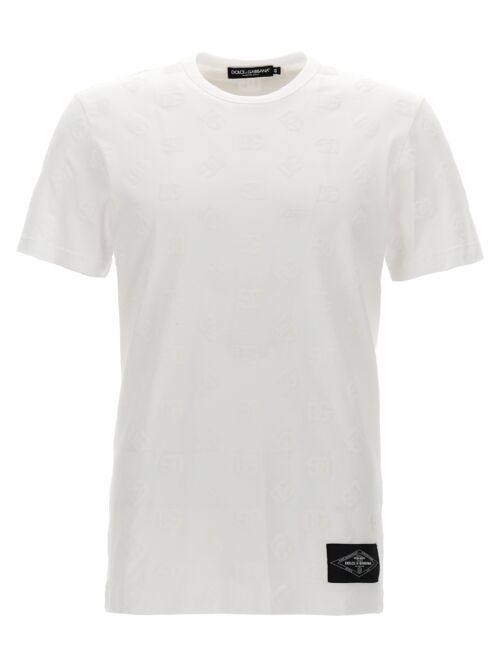 Flocked logo T-shirt DOLCE & GABBANA White