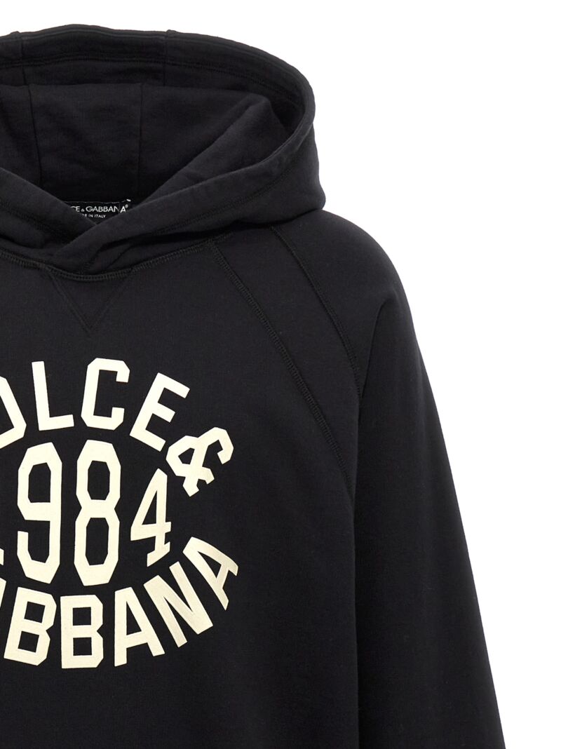 Logo print hoodie Man DOLCE & GABBANA Black