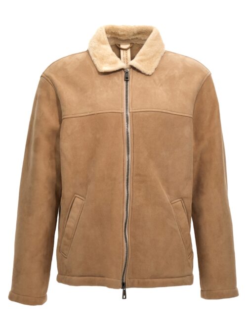 Suede sheepskin GIORGIO BRATO Beige