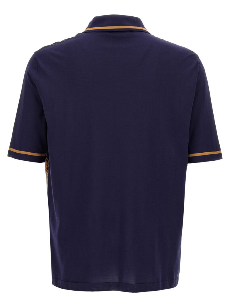 'Orologi' polo shirt GXZ18TJBSKCHB5EP DOLCE & GABBANA Blue