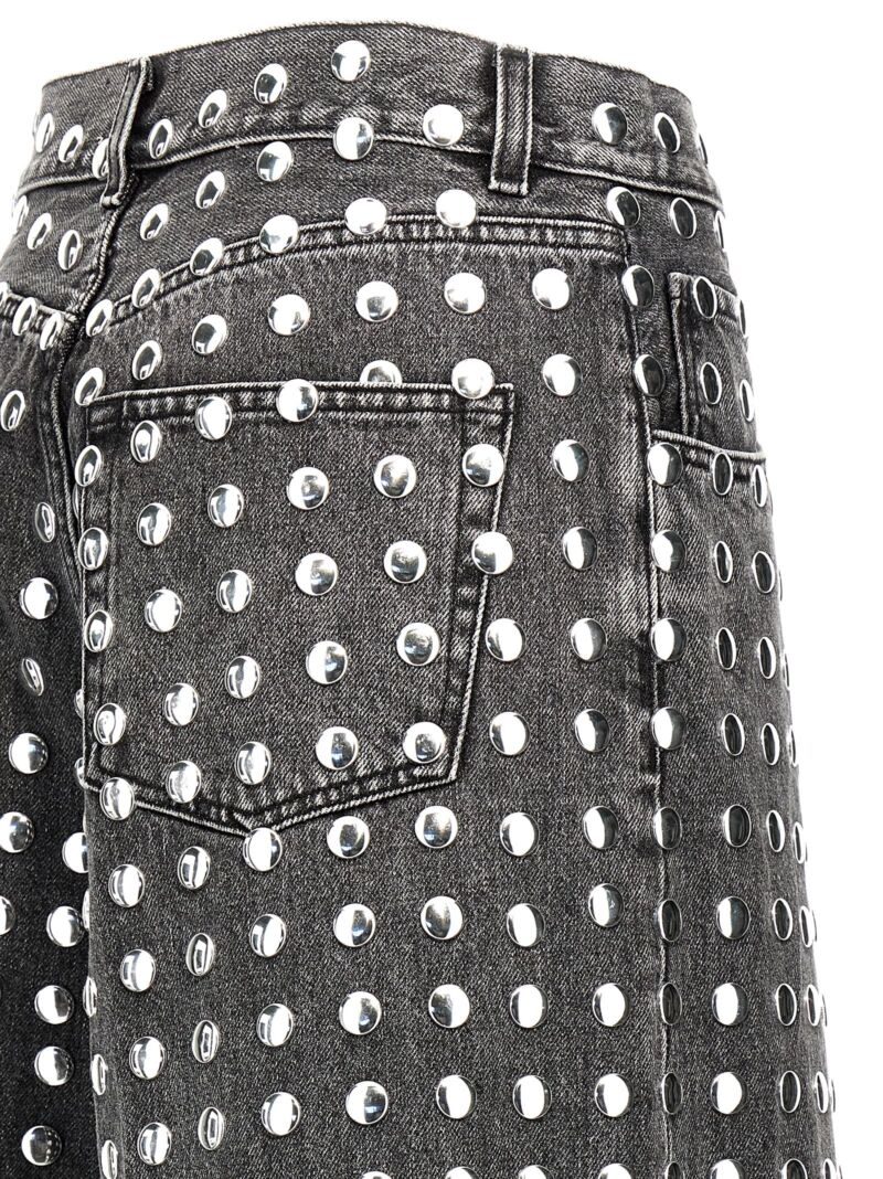 'Belle Black Studded' bermuda shorts 100% cotton HAIKURE Black