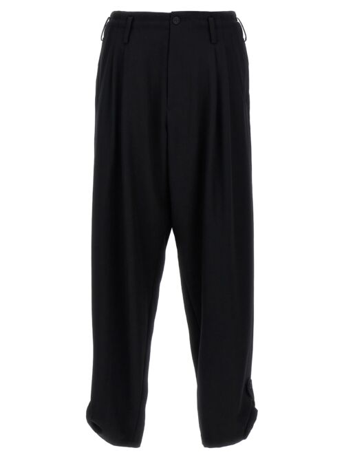 '2Tuck Tab Gp' pants YOHJI YAMAMOTO Black