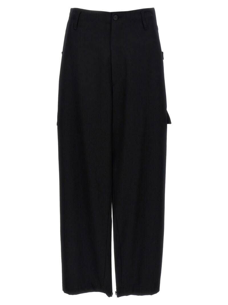 'Tab Wide P' pants YOHJI YAMAMOTO Black