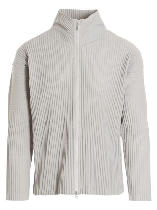 Pleated cardigan HOMME PLISSE' ISSEY MIYAKE Gray