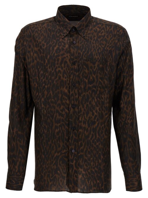 'Cheetah' shirt TOM FORD Brown